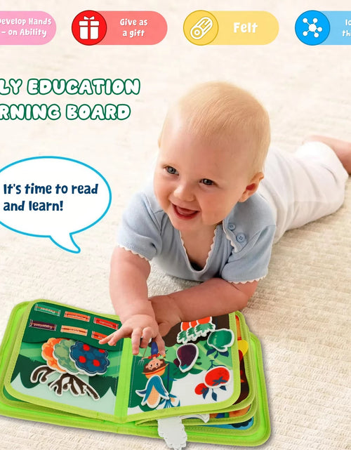 Load image into Gallery viewer, Little Learner Quiet Book – Soft Felt Sensory Activity Book for Toddlers & Preschool Education