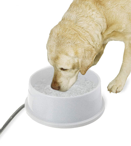 Thermal-Bowl Outdoor Heated Cat & Dog Water Bowl Granite 1.5 Gallons