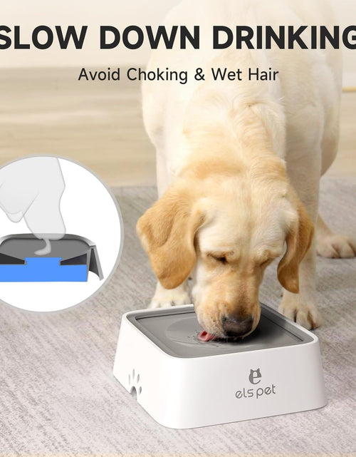 Load image into Gallery viewer, 1L/2L/70Oz Dog Spill Proof Pet Water Bowl, Anti-Choking Water Bowl, Slow Water Feeder Pet Water Dispenser Carried Water Bowls for Dogs, Cats &amp; Pets
