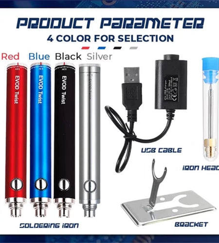 PrecisionPro 510 USB Mini Soldering Iron – Portable, Battery-Powered Tool for Jewelry Repair & Precision Work