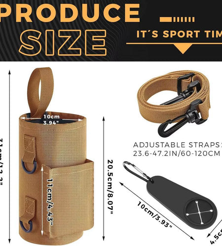 Magnetic Gym Water Bottle Bag Non Slip Magnetic Gym Sling Bag Portable Magnetic Water Bottle Carrier Holder for Gym Accessories