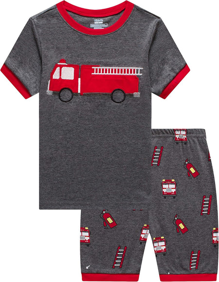 Pajamas Set for Boys Kids Short Pjs Baby Summer Cotton Sleepwears